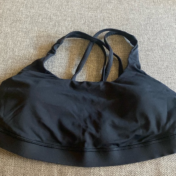 Lululemon Black Sports Bra Size M - Picture 2 of 5